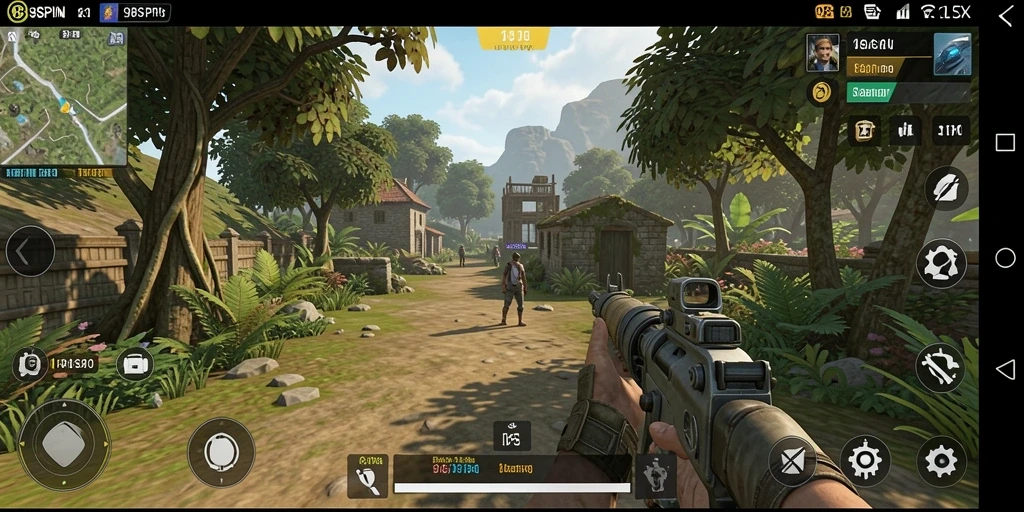 Tampilan gameplay seru dalam 98SPIN dengan aksi TPS mendebarkan.