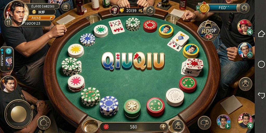 Tampilan gameplay QiuQiu yang menegangkan dan interaktif.
