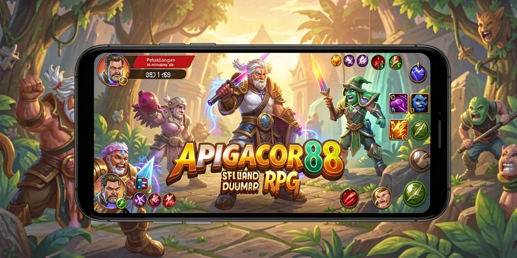 Tampilan gameplay APIGACOR88 yang menampilkan aksi pertempuran dinamis.
