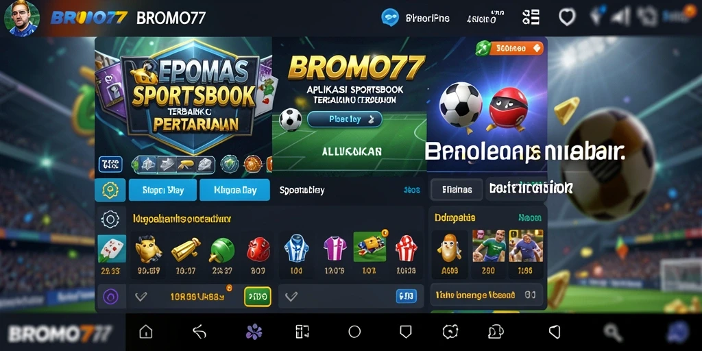 Screenshot utama BROMO77 menampilkan antarmuka pengguna yang intuitif untuk taruhan.