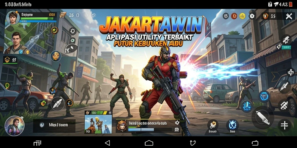 Tampilan antarmuka JAKARTAWIN dengan fitur-fitur Utility yang menarik.