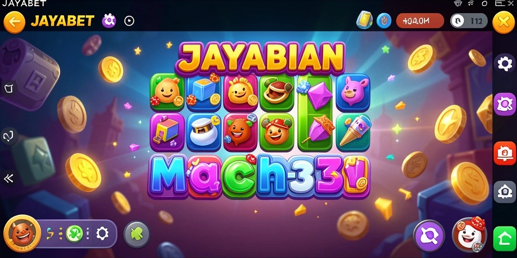 Screenshot gameplay JAYABET dengan kombinasi warna cerah.