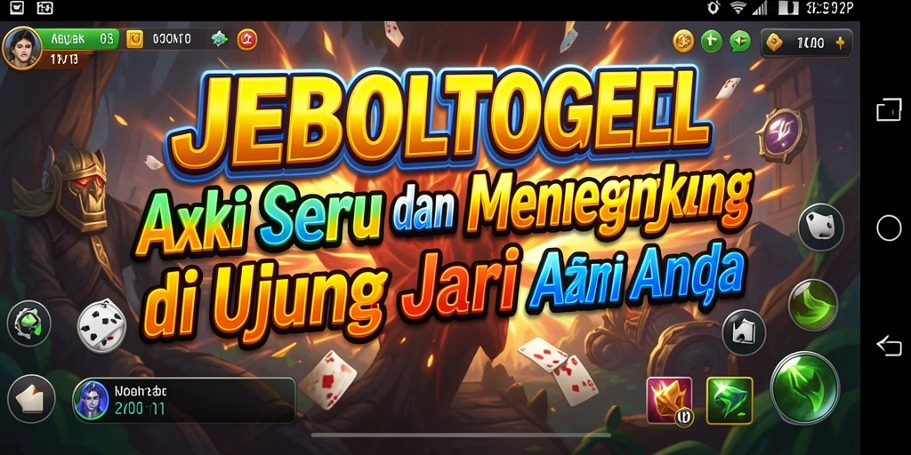 Tampilan gameplay seru dan penuh aksi dalam JEBOLTOGEL.