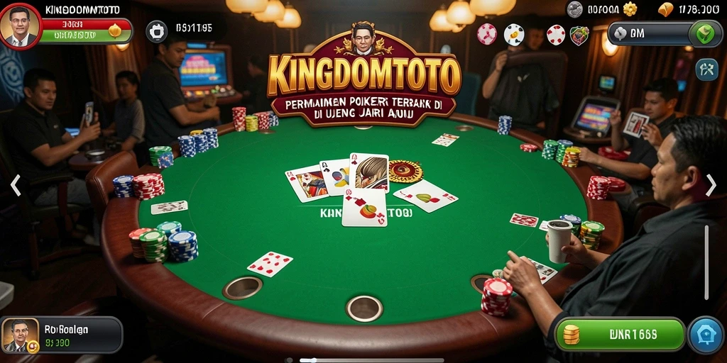 Tampilan menarik gameplay Poker di KINGDOMTOTO.