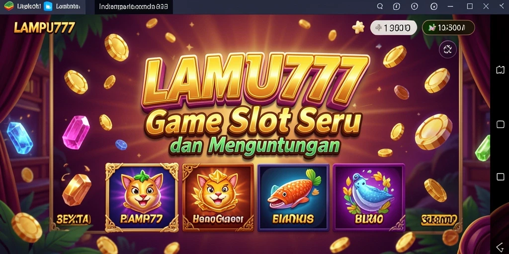 Tampilan gameplay menawan dari LAMPU777 yang seru.