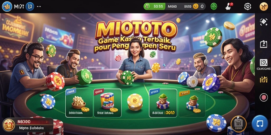 Screenshot MIOTOTO menampilkan gameplay Kasino yang seru dan menegangkan.