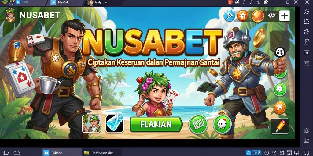Screenshot menunjukkan gameplay NUSABET yang seru dan menarik.