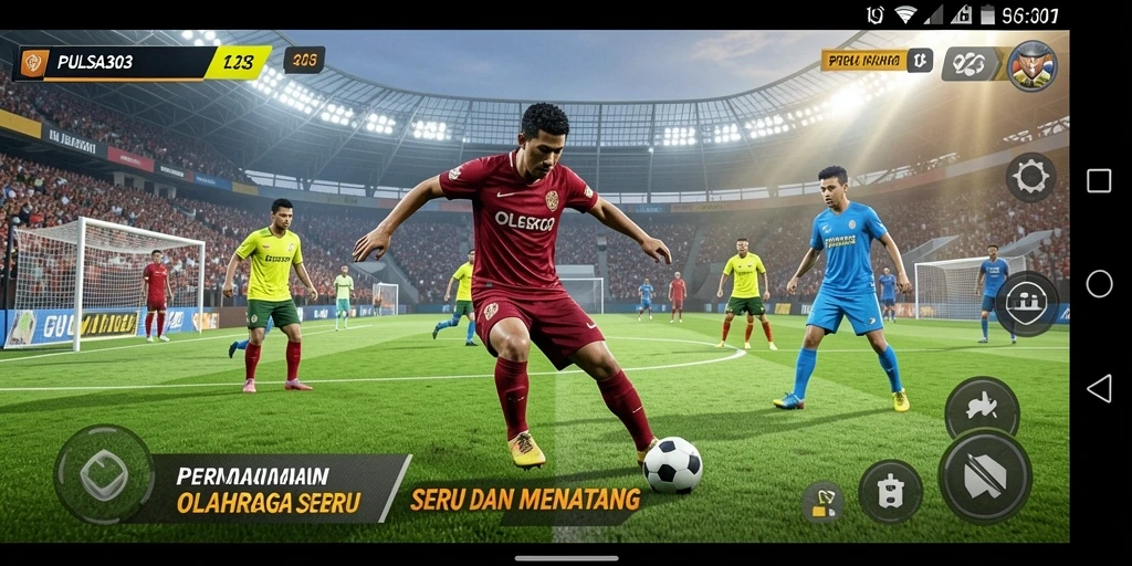 Tampilan gameplay seru PULSA303 dalam pertandingan olahraga.