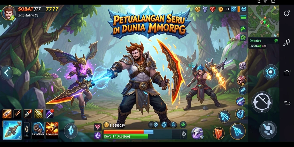 Screenshot gameplay SOBAT777 menampilkan petualangan MMORPG yang seru.