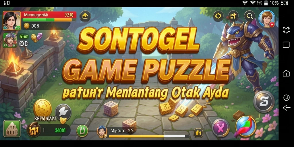 Tampilan menarik gameplay puzzle di SONTOGEL