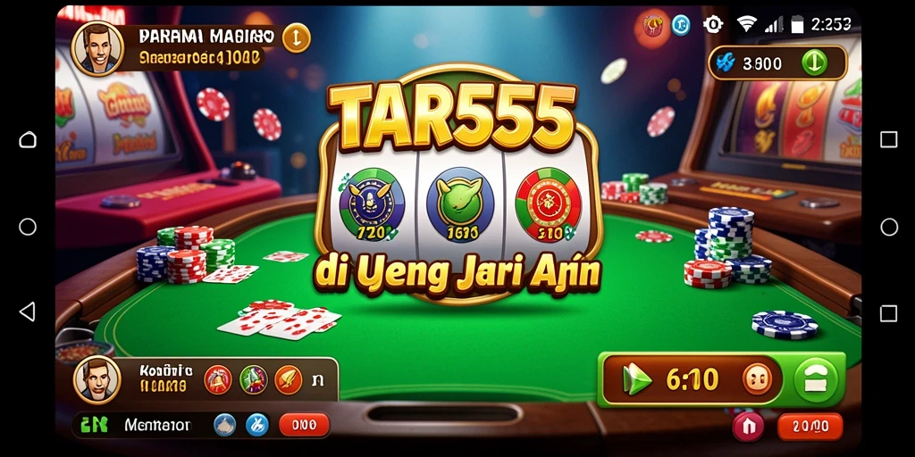 Tampilan seru gameplay TAR555 dengan berbagai pilihan permainan Kasino.