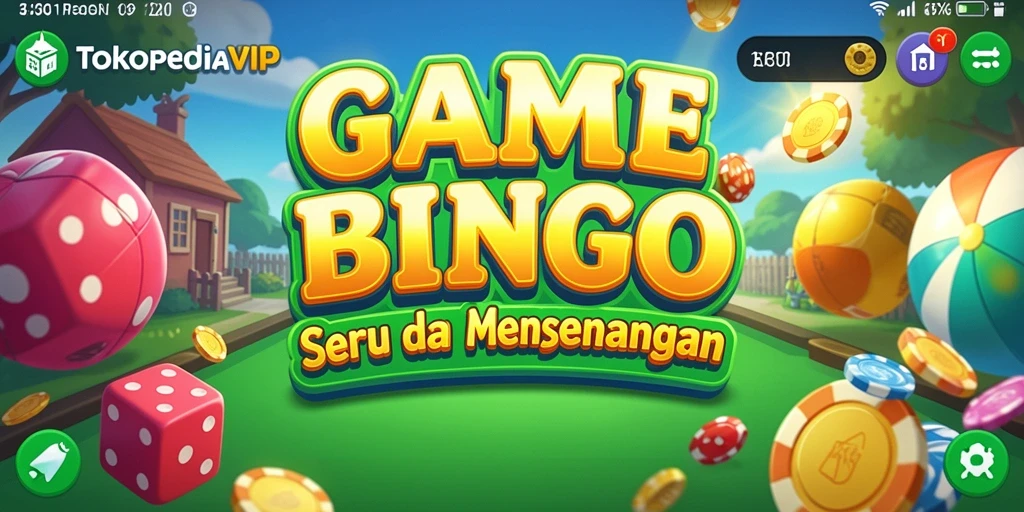 Tampilan gameplay Bingo yang seru di TOKOPEDIAVIP.