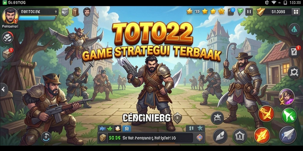 Screenshot gameplay TOTO22 menampilkan pertempuran strategis yang intens.
