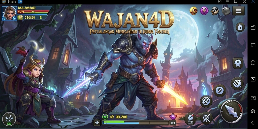 Tampilan gameplay WAJAN4D yang seru dan menantang.