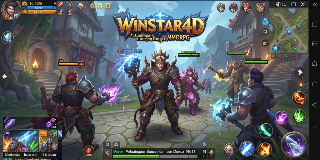 Screenshot menampilkan aksi seru dalam permainan MMORPG.